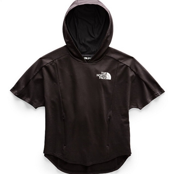 The North Face Train abd Logo hooded short sleeve pullover black size medium - Picture 1 of 8